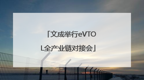 文成举行eVTOL全产业链对接会